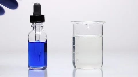 Biuret test for proteins Stock Footage 86228834