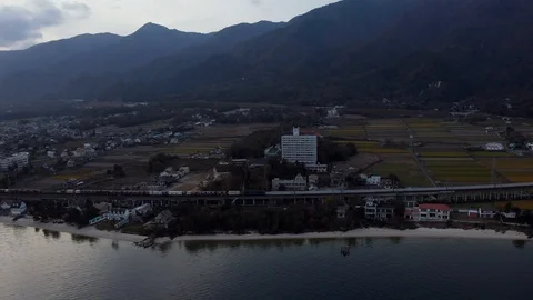 Biwako and Train2 스톡 동영상 102214033