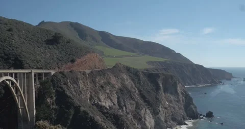 The Bixby Bridge - Bridge to Ocean Stock Footage 278565726