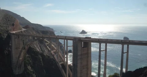 Bixby Bridge - Left to Right Stock Footage 278565710