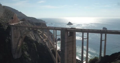 Bixby Bridge - Right to Left Stock Footage 278565705