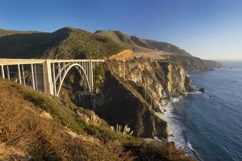 Bixby Bridge at sunset Stock Photos