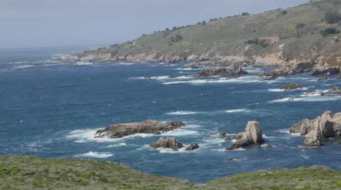 Bixby Bridge on US 1 Cabrillo Highway Stock Footage 50130282
