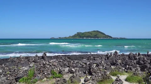 Biyangdo viewed from Hyeopjae Stock Footage 79581700