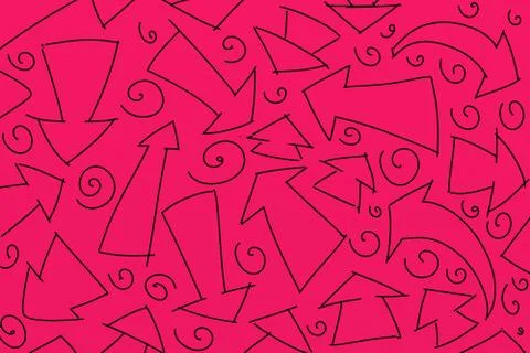 The bizarre arrows Stock Illustration