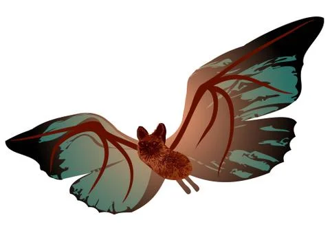 Bizarre bat Stock Illustration