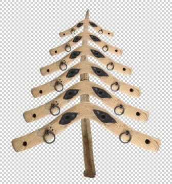 Bizarre Christmas tree Stock Photos