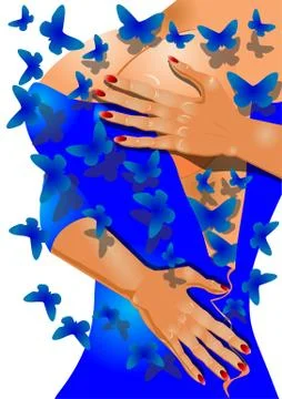 Bizarre dress Stock Illustration