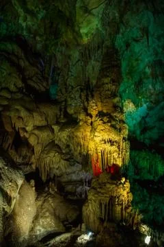 Bizarre formations in Prometheus Cave Stock Photos