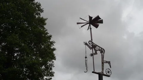 Bizarre Looking Statue Stock Footage 40971582