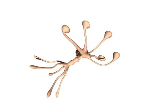 Bizarre pathogen with many continuations Illustrazione stock