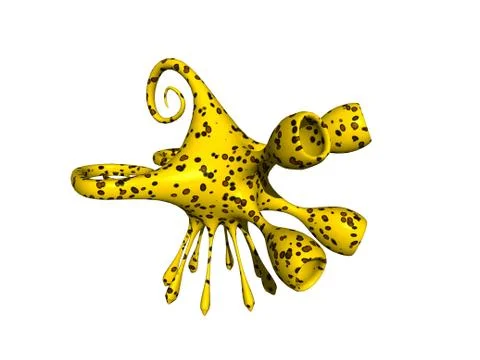 Bizarre pathogen with many continuations Stock Illustration