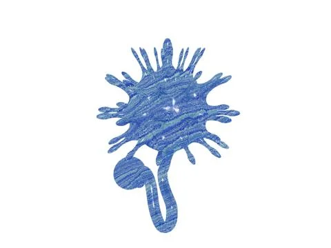 Bizarre pathogen with many continuations Stock Illustration