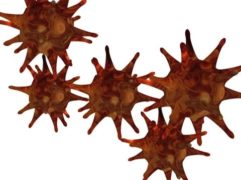 Bizarre pathogen with many continuations Stock Illustration