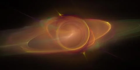 Bizarre planet in space Illustrazione stock