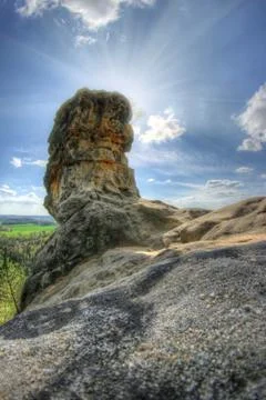 Bizarre rock formation Stock Photos