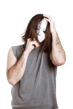 Bizarre scary man Stock Photos