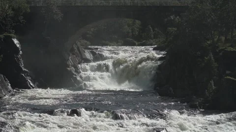 Bjoreio River - Slow Motion Stock Footage