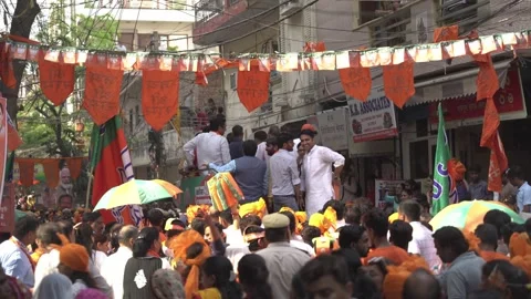 BJP rally 스톡 동영상 348054765