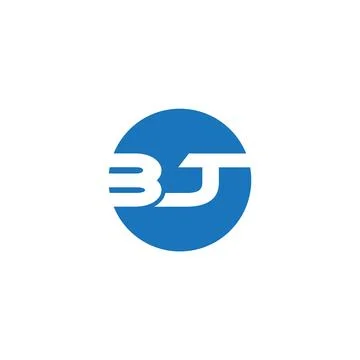 BJT Letter monogram Initial Logo Design Template Vector Illustration. BJT e.. Stock Illustration
