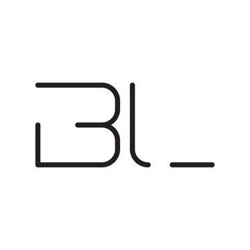 Bl initial letter vector logo icon Stock-Illustration