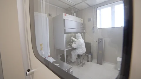 BL3 research laboratory Stock Footage 125401311