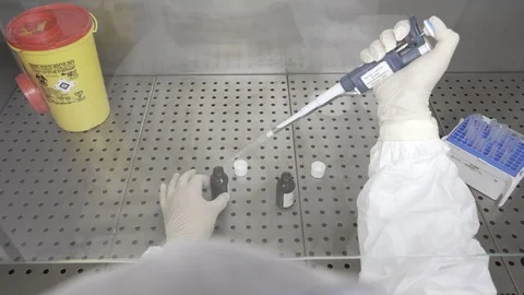 BL3 research laboratory Stock Footage 125401348
