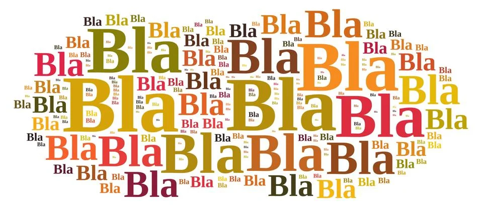 Bla bla bla. Stock Illustration