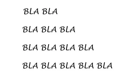 BLA BLA BLA Stock-Illustration
