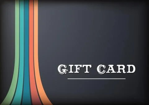 Blac Gift Card Stock Illustration