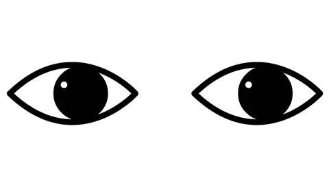 Black 2 eye close 2 white Stock Footage 239612466