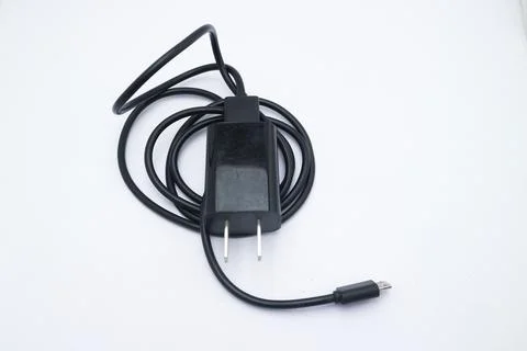Black 2 pin electric socket Stock Photos