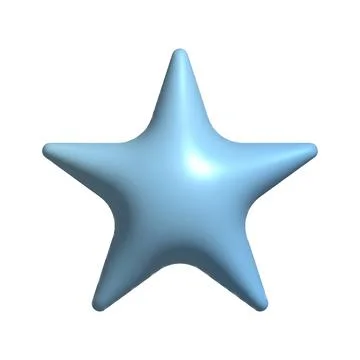 Black 3d bubble shape star y2k. 스톡 일러스트