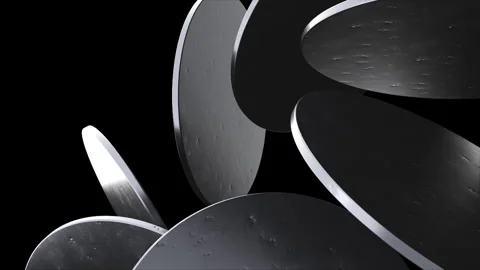 Black 3d elements Stock Footage 307705337