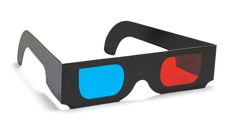 Black 3D Glasses Stock Photos