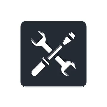 Black 3D printer setting icon isolated on white background. 3d printing.  V.. Illustrazione stock