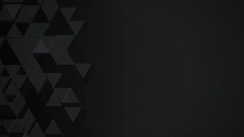 Black 3D triangle tile wall seamless loop motion background 库存影片 347142357