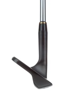 Black 56 Degree Loft Angle Golf Club Wedge Iron Isolated on a White Backgroun Stock Photos