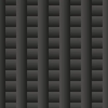 Black abstract background. 3d seamless geometric pattern. Vector illustration Illustrazione stock