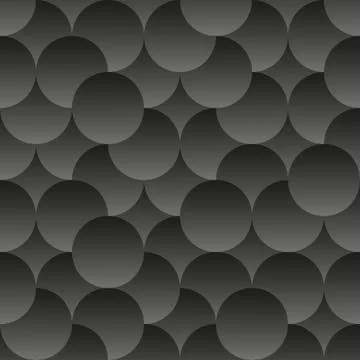 Black abstract background. 3d seamless geometric pattern. Vector illustration Stock Illustration