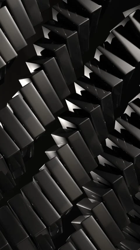 Black abstract background with block structure Stock-Footage 331745014