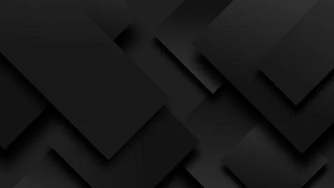 Black abstract background with dark geometric overlapping rectangles and su.. Stock Illustration