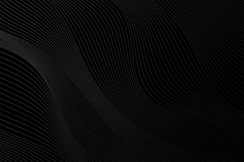Black abstract background design. wavy line pattern Stock Illustration