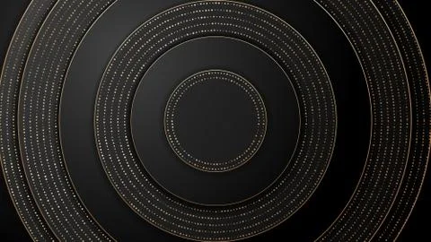 This is a black abstract background with dots. Stock Illustration