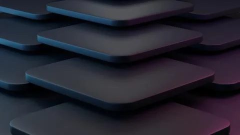 Black abstract background of geometric shape Stock Illustration