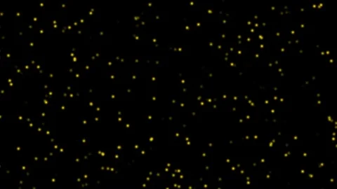 Black abstract background with golden sparkling particles Video stock 118242593