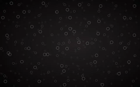Black abstract background with grey rings, simple geometric pattern design Stock Illustration