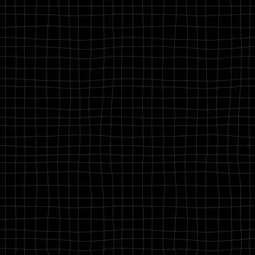 Black abstract background with a hand drawn wavy grid pattern. Minimalistic d 스톡 일러스트