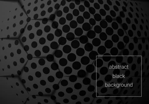 Black abstract background Stock Illustration
