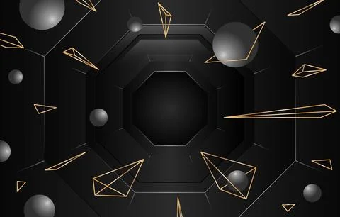 Black-Abstract-Background Stock Illustration